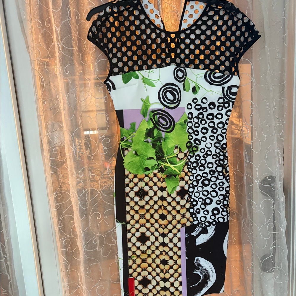 Multicolor Patterned Women's Dress